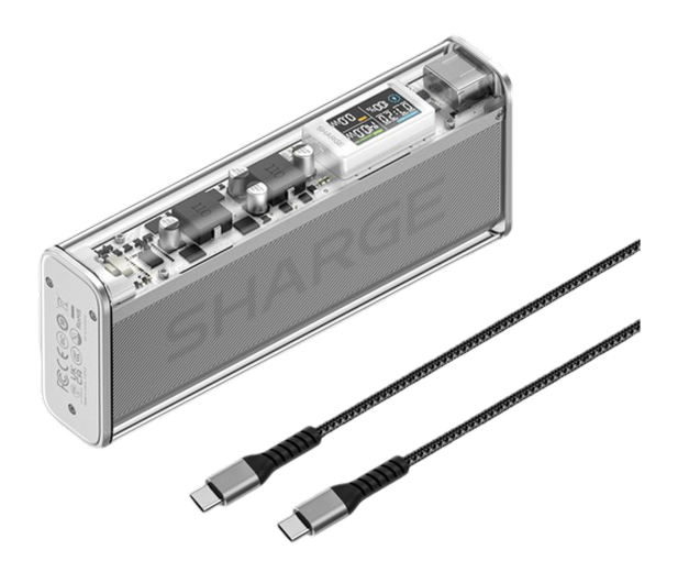 Sharge PowerBank Shargeek 140W QC 4.0 PD 3.0 Srebrny - 1455953 - zdjęcie